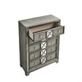 thumbnail image 3 of Glory Furniture Albany 5-Drawer Farmhouse Wood Veneer Chest in Washed Gray, 3 of 3
