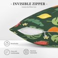 thumbnail image 5 of Square Throw Pillow Covers with Core, Papaya Dragon Fruit Print Pillows for Sofa Beds, 16"x16", 5 of 9