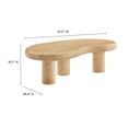 thumbnail image 3 of Elowen Coffee Table in Travertine, 3 of 10
