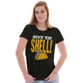 thumbnail image 3 of Give Em Hell Tacos Tuesday Pun Funny Womens Fitted Plus Size Graphic Tee Brisco Brands 2X, 3 of 5