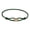 Green, variant on Tricolor Trinity Stainless Steel Bracelet for Women | Circle Accent with Colored Rope | Elegant Classic Everyday Jewelry