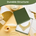 thumbnail image 6 of Novel Box 8 Pack Green Cardboard Cotton Filled Jewelry Gift Boxes 7x5x1.25 Inches with Lids, 6 of 8