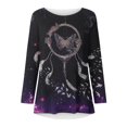 thumbnail image 4 of Camisas informales de manga larga para mujer, jersey, túnica suelta, blusa estampada con cuello redondo Fridja  hkj4056, 4 of 5