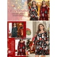 thumbnail image 5 of VEPKUL Casual Plus Size Dresses 3/4 Sleeve Loose Fits Dress Crew Neck Flowy Swing with Pockets Flower95_3X, 5 of 8