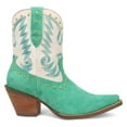 thumbnail image 3 of Dingo Womens Rodeo Queen Embroidered Studded Snip Toe Pull On Cowboy  Ankle, 3 of 9