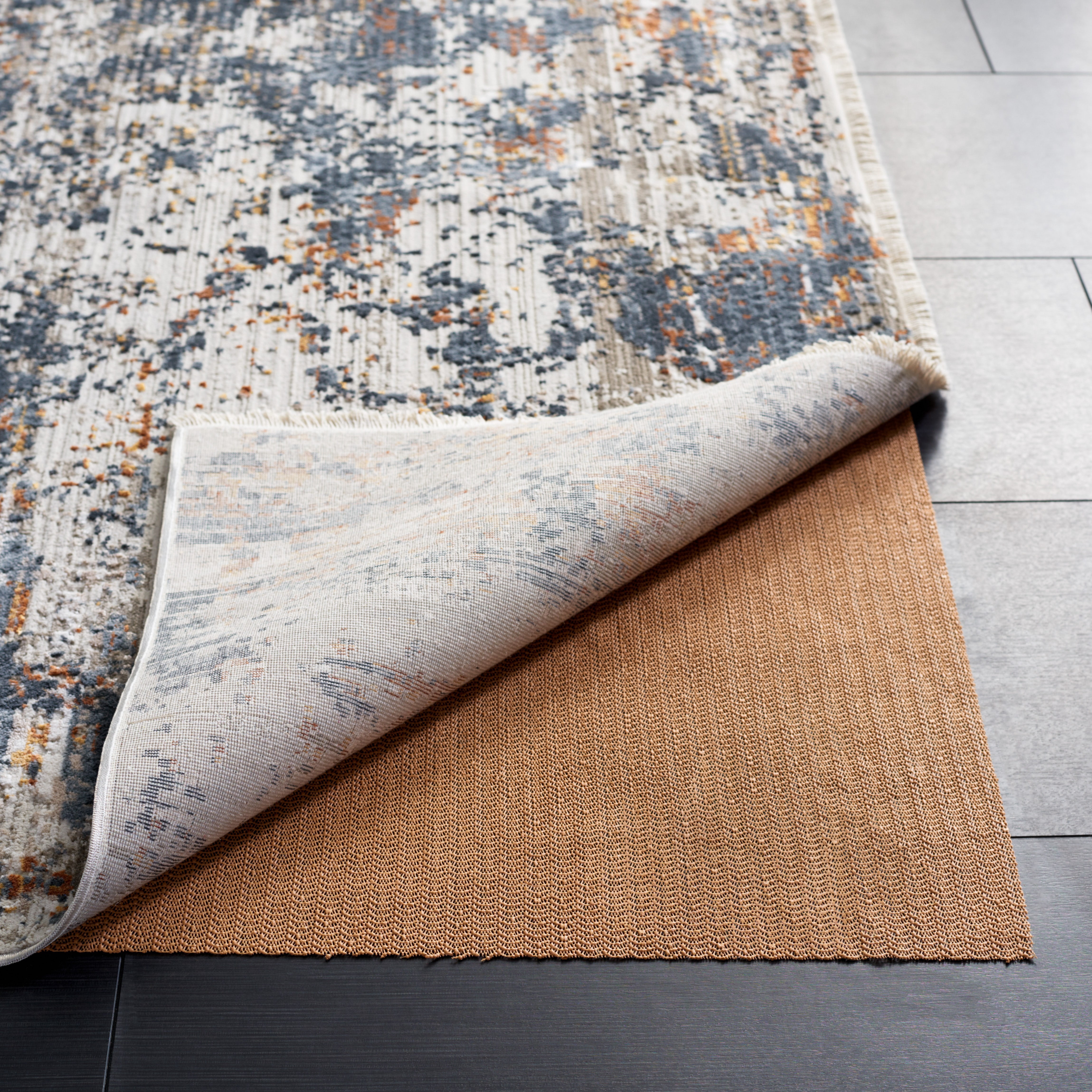 SAFAVIEH Ultra Non-Slip Grid Rug Pad, Beige, 6' x 9'