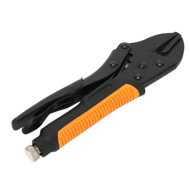 Pinces à Mâchoires Courbées Pince Réglable Poignée Antidérapante Résistante à l'Usure Dents Portables Pinces à Mâchoires Trempées avec Vis Dispositif de Serrage pour Menuiserie