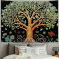 thumbnail image 2 of Shiartex  Tree of Life Tapestry Boho Floral Green Plant Tapestries Wall Hanging Star Art Nature Flower Aesthetic Tapestry for Bedroom Dorm Living Room  40x30inch, 2 of 6