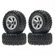 ZPAQI Durable Vehicle Part RC Wheel Tyre Set for WPL C14 C24 MN-D90 99S RC Buggy-Car