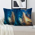 thumbnail image 2 of LALILO Throw Pillow Covers Ocean Sunset Wave Water Tropical Beach Cushion Cover 18" x 18", 2 Pack, 2 of 6