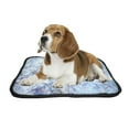 thumbnail image 2 of ABPHQTO Colorful Marble Pet Dog Cat Bed Pee Pads Mat Cushion Potty Dogsblankets Crate Bed Kennel 25x30 inch, 2 of 4