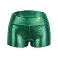 thumbnail image 4 of YTCAMLO Women's Metallic Booty Shorts Fashion High Waisted Rave Shorts Shiny Nightout Disco Dance Bottoms Costume Hot Pants Clubwear, Bronze L, 4 of 6