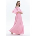 thumbnail image 4 of Women's Beach Wedding Pink Coral Collection Bridesmaid Dress, 4 of 5