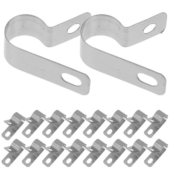 WEAVILUX Mounting Cord Fastener Clips Cable Clip Silver 20Pcs