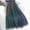 Green, variant on Women's A-Line Fairy Patterned Elastic Waist Ruffle Tulle Layered Midi Skirt with Color Block for Summer Black