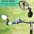 thumbnail image 4 of Quick Rearview Bike Mirror, Shockproof Wide Angle Cycling Rear Mirror for Universal Fit, Transparent Glass Reflector Safe Accessory, 360 Degree Rotatable for Road Mountain Bike, 4 of 6