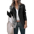thumbnail image 3 of Chaqueta De Mujer, Cómoda Chaqueta De Cuello Vuelto Para Mujer De Un Solo Pecho Para Compras Para Citas, 3 of 6