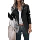 thumbnail image 2 of Chaqueta De Mujer Con Cuello Vuelto, Chaqueta De Mujer De Un Solo Pecho Transpirable Para Ir De Compras Para Trabajar ANGGREK XL negro, 2 of 6