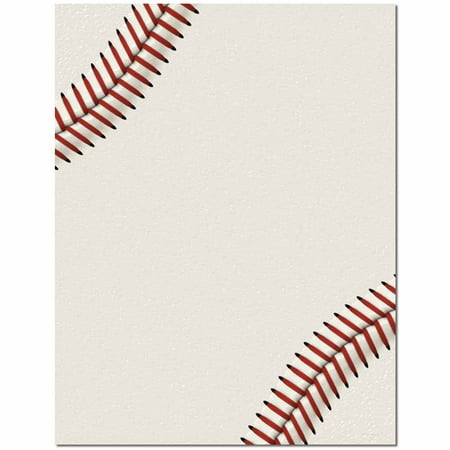 Baseball Letterhead Laser & Inkjet Printer Paper
