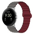 thumbnail image 2 of For Google Pixel Watch Silicone Replacement Strap 20mm Magnetic Closure Watch Band - Star Light, 2 of 5
