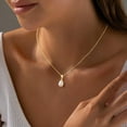 thumbnail image 5 of Turandoss Pearl Necklaces for Women GirlsDainty Gold Pearl Choker Pendant Necklace for Women Trendy Simple Elegant Gold Bridal Wedding Necklace for Womens Jewelry Bridesmaid Proposal Gifts, 5 of 8
