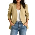 thumbnail image 3 of KyCheLot Plus Size Blazers for Women Fall Solid Color Long Sleeve Jackets Casual Work Business Officewear, 3 of 9