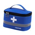 thumbnail image 4 of Bolsa de primeros auxilios vacía, estuche médico de viaje portátil y compacto para almacenamiento de emergencia. M Azul, 4 of 9