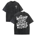 thumbnail image 6 of Christian Graphic T Shirts for Men Vintage Acid Wash Tshirt Oversized Short Sleeve Faith Shirts Casual Streetwear Summer Tops, 6 of 6