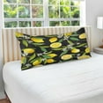 thumbnail image 4 of Lemon Flower Pillowcase Standard Size, Super Soft Pillow Shams Covers, Plush Cozy Pillow Cases with Zipper, 20" X 26"（312） Home Decor Gifts, 4 of 6