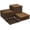 33PCS Brown, variant on 22 PCS 12" x 12" Composite Acacia Wood Deck Tiles, Interlocking Waterproof Outdoor & Indoor Flooring, Snap Together Patio Tiles for Balcony, Poolside, Deck, Garden, Brown