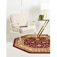 thumbnail image 3 of Rugs.com Aditi Collection Rug – 5' 3 Octagon Red Low Rug Perfect For Living Rooms, Kitchens, Entryways, 3 of 9