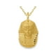 14K Or Jaune Satiné Design Égyptien Roi Tut Pendentif Pendentif Pendentif – image 1 sur 4