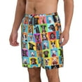 thumbnail image 2 of KLL Cute Dogs Collage Men's Casual Summer Beach Shorts Hawaiian Shorts with Pockets-3X-Large, 2 of 5