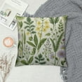 thumbnail image 2 of COMIO  Herb Wild Flowers Pillow Covers, Vintage Floral Botanical Plants Decorative Throw Pillowcase Cushion Cover for Couch Sofa Bed Farmhouse Decor, 2 of 5