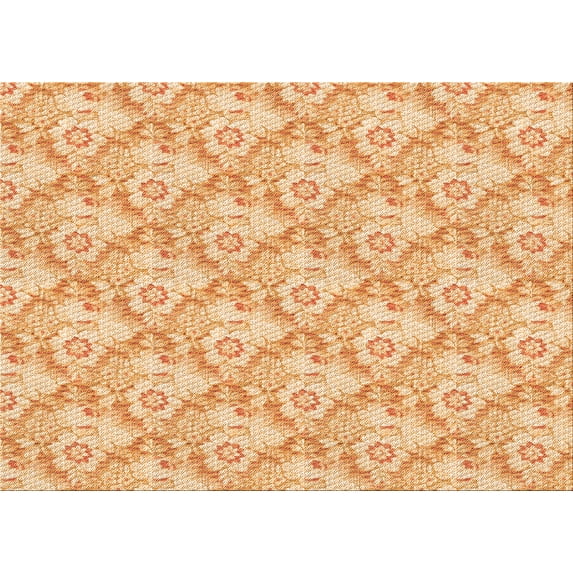 Ahgly Company Machine Washable Indoor Rectangle Transitional Brown Gold Area Rugs, 8' x 10'