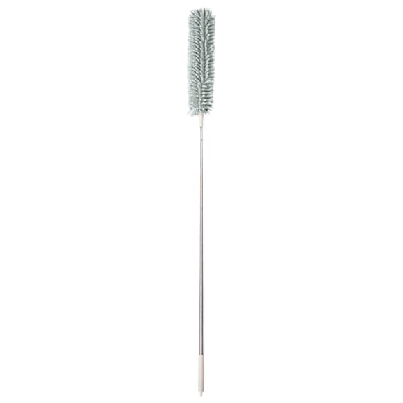 Luxshiny Home Cleaning Brush Green with Sturdy Extendable Handle Ideal for Dust and Debris