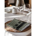 thumbnail image 6 of Sage Green Black Plaid Cloth Napkins Set of 4 Reusable Dinner Napkins, Vintage Star Buffalo Check Rustic Cocktail Napkin Washable Table Napkins for Wedding/Holiday Party/Baby Shower 20"x20", 6 of 7
