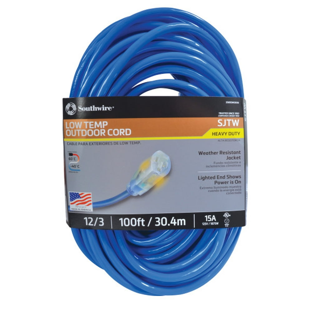 Coldflex 2569SW0006 12/3 HeavyDuty 15Amp SJTW Cold Weather Extension