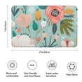 thumbnail image 3 of Pastel Pioneer Flower Pattern Bathroom Rugs Mat,Non Slip Microfiber Bathroom Rug,Rubber Backing,Soft Bathroom Mats for Bathroom Floor,Tub and Shower,17x27in(43x68cm), 3 of 5