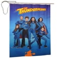 thumbnail image 5 of The Thundermans Shower Curtain Cartoon Art Bath Shower Curtains with 12 Hooks, Waterproof Washable Polyester Bathroom Home Decor Set 60x72 Inch Iron, 5 of 8