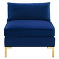 thumbnail image 5 of Modway Ardent Performance Velvet Armless Chair in Navy, 5 of 7