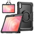 thumbnail image 2 of for Samsung Galaxy Tab S11 Ultra Case 14.6 inch, 360 Rotating Shockproof Cover with Stand, Handle, Shoulder Strap (SM-X930/X936B), Black, 2 of 7