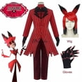 thumbnail image 1 of Hazbin Cosplay Hotel Alastor uniforme Cosplay disfraz hombres mujeres disfraz de Halloween conjunto completo, 1 of 5