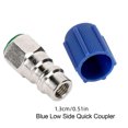 thumbnail image 2 of JIAHAOO 2 Pcs Adaptateurs de Conversion R12 à R134A 1/4” SAE Capuchons Rouges Bleus pour Kit de Conversion AC Métal Plastique, 2 of 10