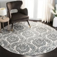 thumbnail image 2 of SAFAVIEH Isabella Trenton Trellis Area Rug, Grey/Ivory, 6'7" x 6'7" Round, 2 of 11