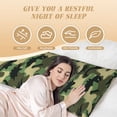 thumbnail image 6 of Honeii Camouflage Dinosaur Print Long Body Pillowcase 20x54 in,Body Pillow Cover with Zipper,Large Body Pillowcase,Soft Bed Decorative, 6 of 7