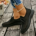 thumbnail image 4 of Rokment Womens Orthopedic Running Walking Tennis Shoes Breathable Mesh Comfortable Arch Support Memory Foam Orthotic Nursing Non Slip Work Sneakers Black Size 7, 4 of 7