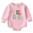 thumbnail image 5 of ATAIKU Toddler Baby Girl Romper Sister Matching Sweatshirt Playsuit Fall Winter Clothes - LIL SIS, 5 of 8