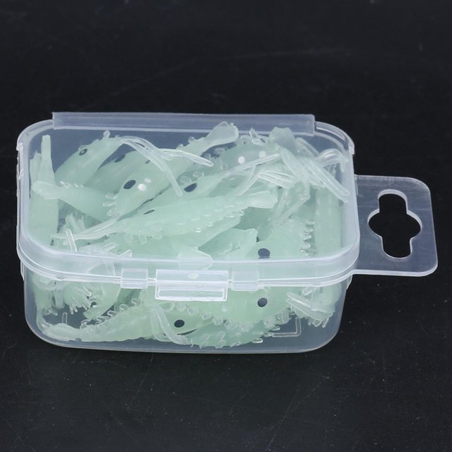 Tackle de Pesca Cebado de Señuelos de Pesca, Señuelo de Camarones Luminosos, Señuelo de Pesca de Simulación, Para Amantes de la Pesca, Niños Adultos atrrayendo al Aire