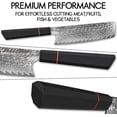 thumbnail image 3 of Plys Japanese Nakiri Knife, 6.6 Inch Damascus Chef Knife, Professional Kitchen Knife Razor Sharp Meat Cleaver with G10 Ergonomic Handle, 3 of 6